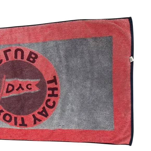 Vintage Detroit Yacht Club Beach Towel Heavy Weight 57” X 30” Made In USA